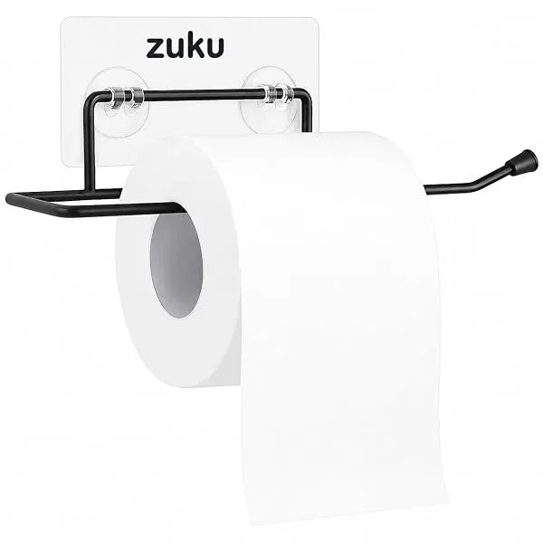 ZUKU (1 PCS) No Drill Toilet Paper Roll Holder Self Adhesive/Toilet Paper Holder Self Adhesive/Hand Towel Holder for Bathroom Accessories — Linkbiz SmartDeal's