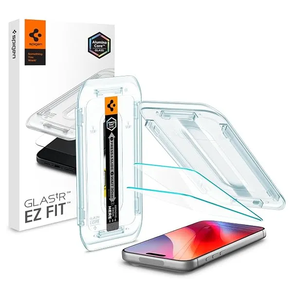 Spigen EZ Fit Tempered glass for iPhone 18 Pro / 17/17 Pro / 16 Pro — Linkbiz SmartDeal's