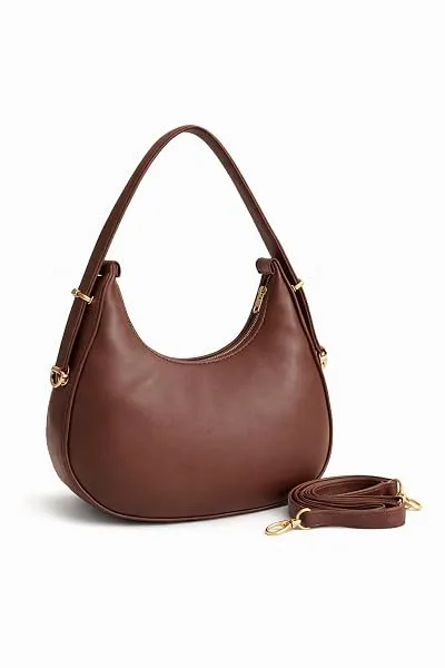 ForeverCarry Women’s Shoulder & Sling Bag with Zipper Closure, Detachable Long Strap, Spacious Single Compartment Handbag for Daily & Office Use — Linkbiz SmartDeal's