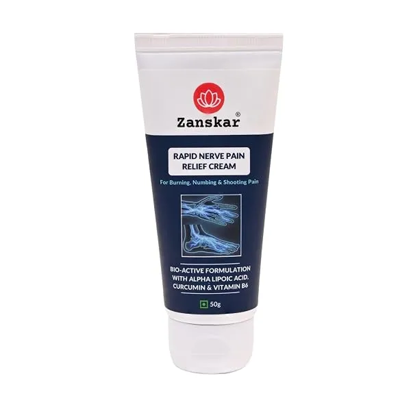 Zanskar Rapid Nerve Pain Relief Cream | Fast-Absorbing Formula for Tingling, Burning & Numbness Sensations | Soothing Support for Nerve Discomfort in Feet, Legs, Hands & Back | 50g — Linkbiz SmartDeal's