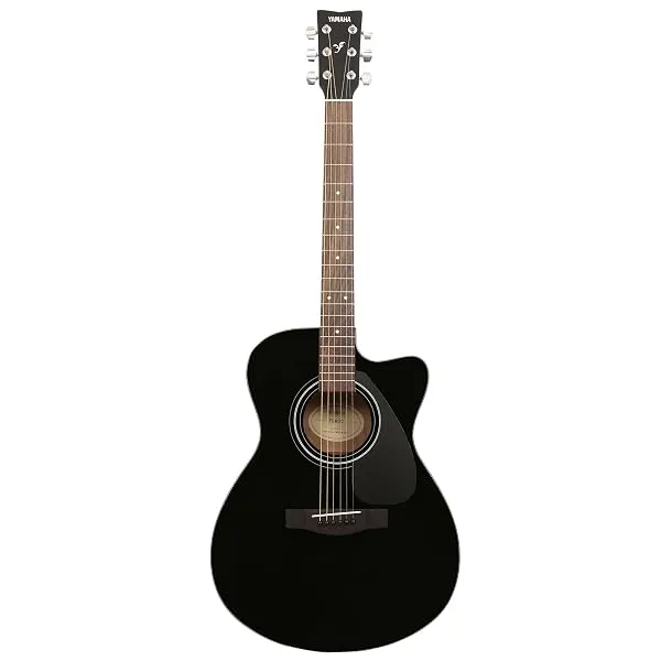 Yamaha FS80C Concert Cutaway Acoustic Guitar – Black, Spruce Top, 6-String Full-Size Guitar with Rosewood Fingerboard, Ideal for Beginners & Intermediate Players — Linkbiz SmartDeal's