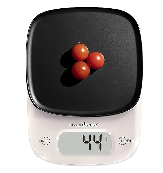 HealthSense Weight Machine for Kitchen, Kitchen Food Weighing Scale for Health, Fitness, Home Baking & Cooking with Bright LCD, Touch Button, Tare Function & 1 Year Warranty – Chef — Linkbiz SmartDeal's
