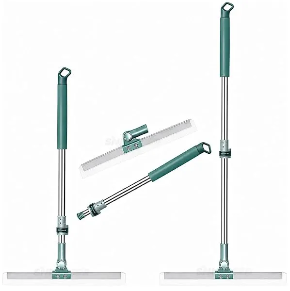 Misamo Enterprise Wiper Mop for Floor Cleaning, 50 cm, Green, Pack of 1 | Telescopic Handle, Streak-Free Cleaning, Durable EVA Blade, Lightweight Design, 360° Swivel Head, Smooth F — Linkbiz SmartDeal's