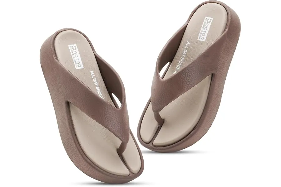DOCTOR HEALTH SUPER SOFT Women’s Orthopedic Soft Platform Slippers | Ultra-Cushioned Shock Abso — Linkbiz SmartDeal's