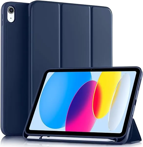 ProElite Smart Case for iPad (A16) 11th/10th Generation (2025/2022) [Auto Sleep/Wake Cover] [Pencil Holder] [Soft Flexible Case] Recoil Series for Apple iPad 10th/11th Gen - Dark B — Linkbiz SmartDeal's