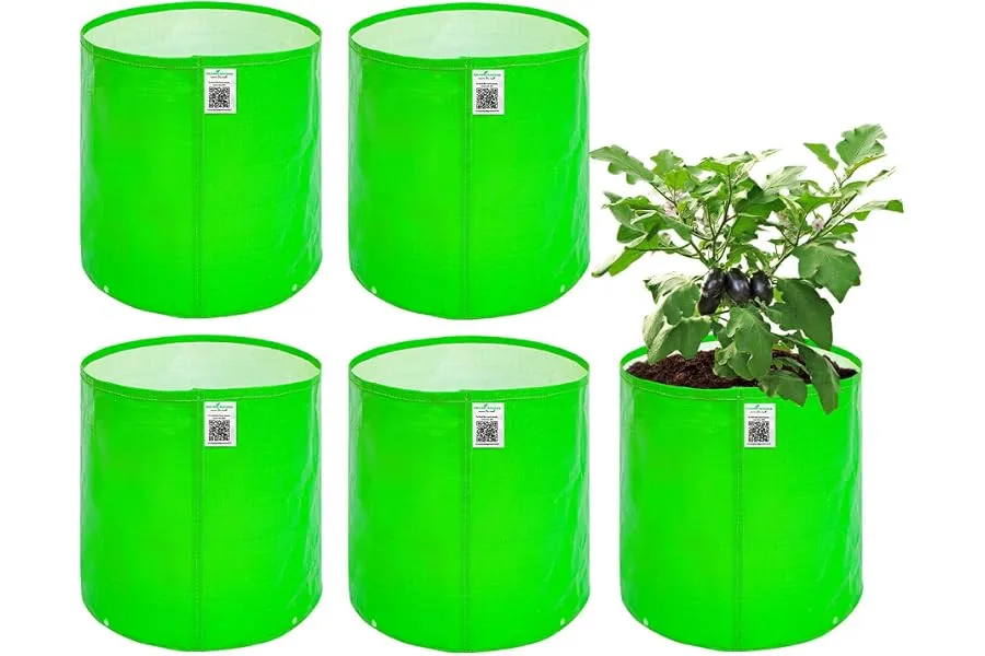 Anandi Green's Premium HDPE Uv Protected 260 GSM Round Shaped Green Colour Plants Grow Bags Sui — Linkbiz SmartDeal's