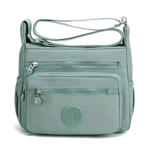 TS WITH TECHSUN Women’s Crossbody Sling Bag For Everyday Use, Nylon Shoulder Bag with Zipper Pockets, Adjustable Strap, Water Resistant Handbag for Travel, Shopping — Linkbiz SmartDeal's
