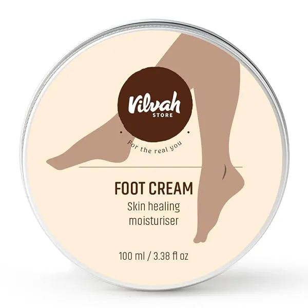 Vilvah Foot Cream for Cracked Heels | Repairs Dry, Rough & Damaged Feet | Softens Calluses & Removes Dead Skin | Deep Hydration & Odour Control | 100ml — Linkbiz SmartDeal's