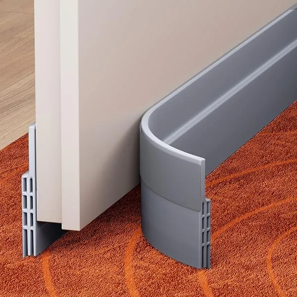 GroTheory 2 Pack Draft Stopper, Under Door Blocker, Soundproof Sweep Weather Stripping, 2" W x 39" L, Grey — Linkbiz SmartDeal's