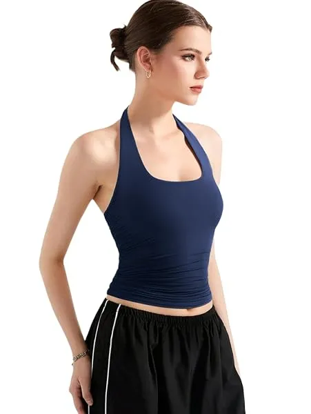 SIGHTBOMB SOFTLINE Double Layer Seamless U Neck Halter Cuddle Baby Sleeveless Microfiber Active WEAR/Casual WEAR TOP for Women — Linkbiz SmartDeal's