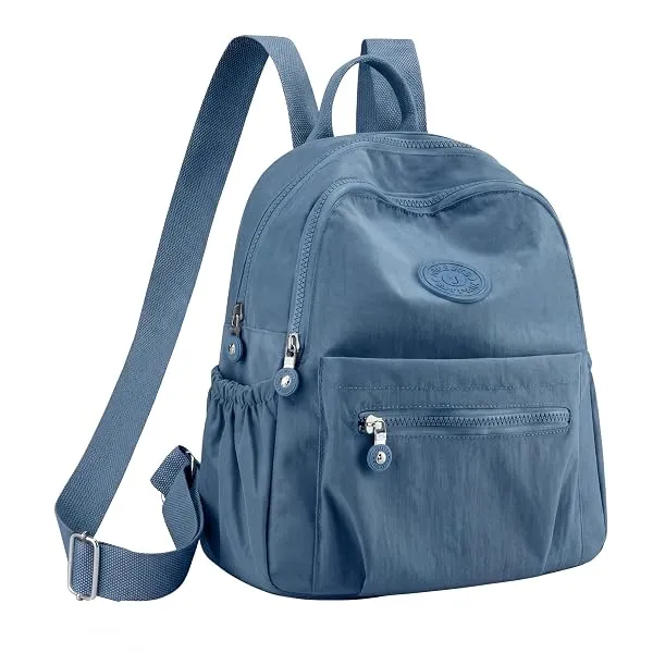 TS WITH TECHSUN Stylish Women Mini Backpack | Lightweight Travel Small Nylon Bag with Multiple Pockets | Anti-Theft Zipper Pocket | Casual, Work, Office, Picnic Backpack for Girls — Linkbiz SmartDeal's