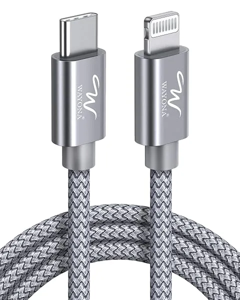 Wayona Type C To Lightning MFI Certified 20W Fast Charging Nylon Braided USB CableC Cable For iPhone 14,14 Pro,14 Pro Max, iPhone 13 Series,12,12 Pro,11,11 Pro Max iPhone 12 Mini, — Linkbiz SmartDeal's