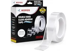 Kores Strong Grip Transparent Double Sided Tape – Ultra Strong Gel Adhesive, Removable & Reusab — Linkbiz SmartDeal's