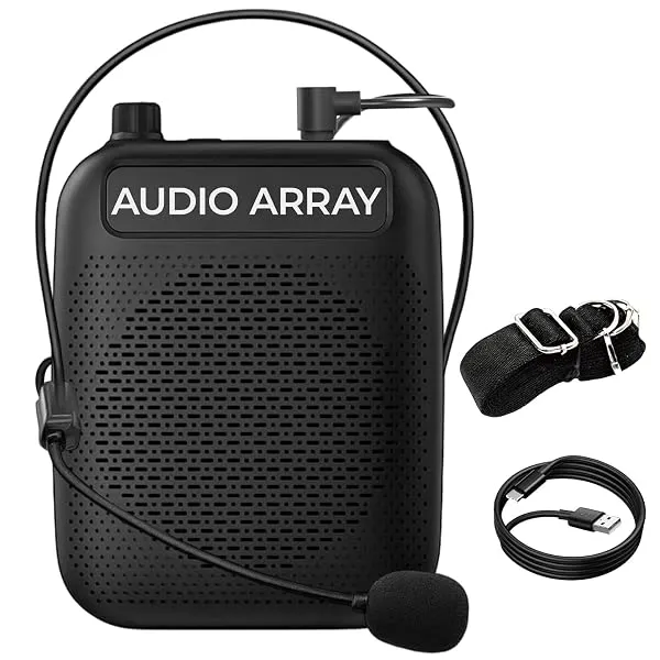 Audio Array Wired Voice Amplifier for Teachers 2026 Edition | Bluetooth 5.3 | Mic for Teaching with 10W Speaker, Tour Guides | 10Hrs Battery Life |1 Click Monitoring | TWS Connecti — Linkbiz SmartDeal's