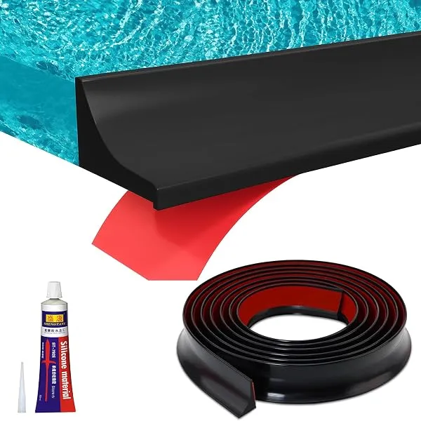 URBANMONK 2-Meter Self Adhesive Sink Water Stopper for Kitchen Slab | Bathroom Silicone Water Stopper for Kitchen Sink with Glue Stick | Water Stopper for Bathroom