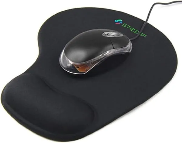 STRIFF Ergonomic Mouse Pad with Gel Wrist Rest| Comfortable Wrist Support Non-Slip PU Base | Smooth Surface for Precise Tracking | Durable, Washable | Ideal for Office, Home, Lapto — Linkbiz SmartDeal's