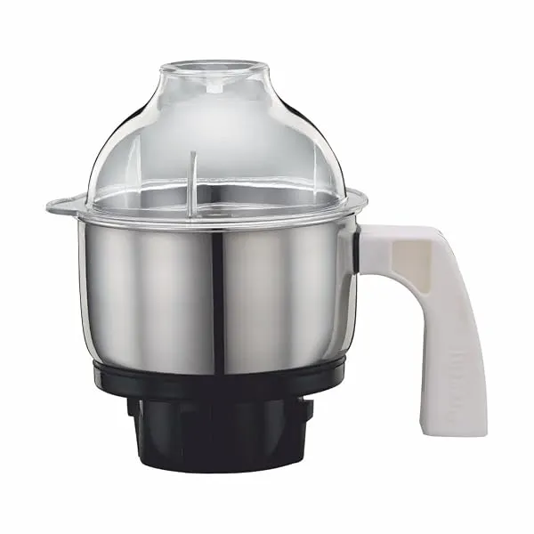 Preethi MGA-504 0.5-L Jar (Steel and Transparent) | Stainless Steel & Glass | Built-in Grinder | Brushed Finish — Linkbiz SmartDeal's