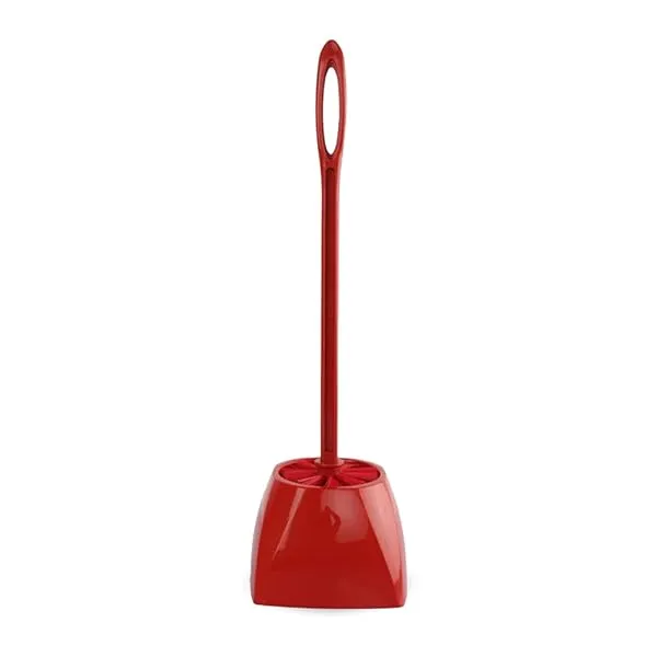 Kleeno by Cello Eco Round Toilet Brush with Stand, 1pc, Red — Linkbiz SmartDeal's
