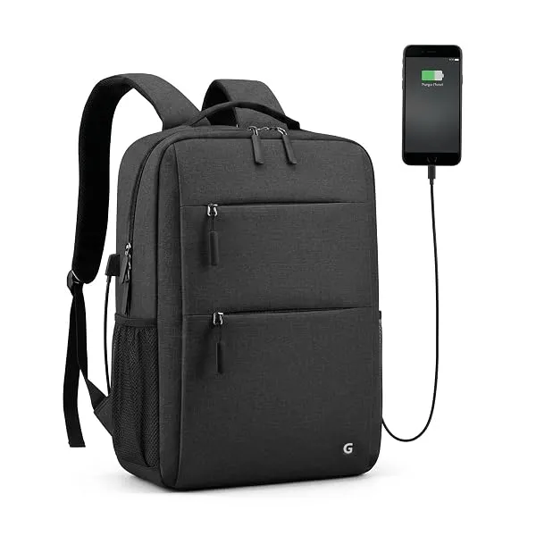 GadgetBite Graphite 20L Laptop Backpack with 15.6" Laptop Compartment, USB Charging Port, Organiser Pockets and Bottle Holder. Ideal for Office, College and Travel — Linkbiz SmartDeal's