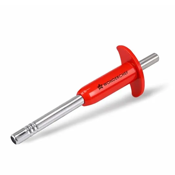 Wonderchef Stainless Steel Gas Igniter, Long Lasting, Rust Proof, Unbreakable, Soft & Long Grip, Red — Linkbiz SmartDeal's
