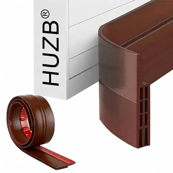 HUZB Silicone Door Bottom/Under Gap Filler Rubber Sealing Strip, Door Sealer Strip for Cockroach, Insect and Bugs, Seal Air & Dust (Brown, 39 Inch) (Brown, 39 Inch) — Linkbiz SmartDeal's