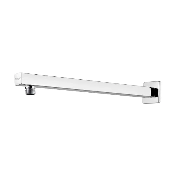 Ruhe® Square Shower Arm (18 Inches)| Premium Stainless Steel Shower Holder with Flange in Chrome Finish — Linkbiz SmartDeal's