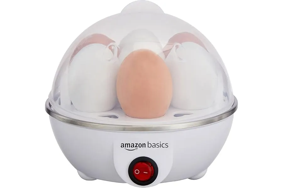amazon basics Electric Egg Boiler | 350 Watt | Boils Upto 7 Eggs | Automatic Operation, 3 Boili — Linkbiz SmartDeal's