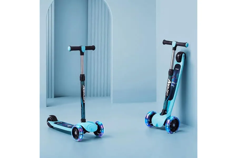 Boldfit Kids Scooter 3 Wheel Kick Scooty for Kids (Above 5 Years) Foldable 4 Adjustable Height — Linkbiz SmartDeal's