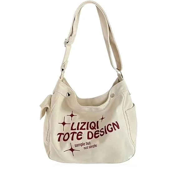 LIZIQI Trendy Canvas Embroidery sling bag for women | Tote bag For women | Ladies purse — Linkbiz SmartDeal's