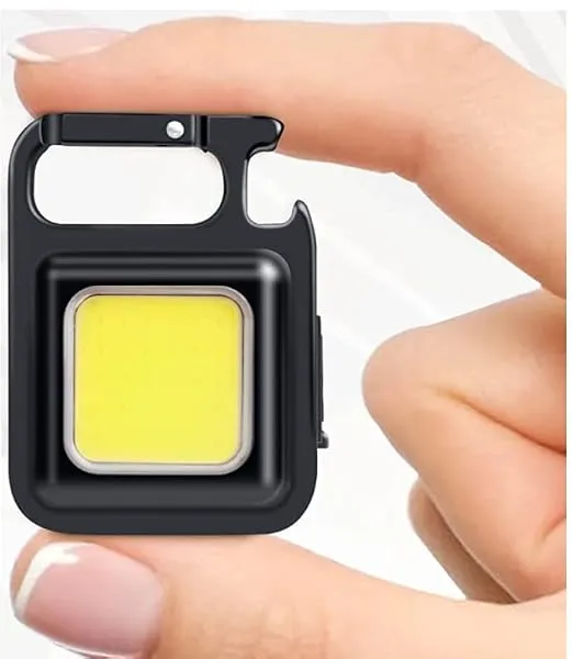 Arto Keychain LED Light 2-Hours Battery Life with Bottle Opener, Magnetic Base and Folding Bracket Mini COB 1000 Lumens Rechargeable Emergency Light for Fishing,Walking, Camping (P — Linkbiz SmartDeal's