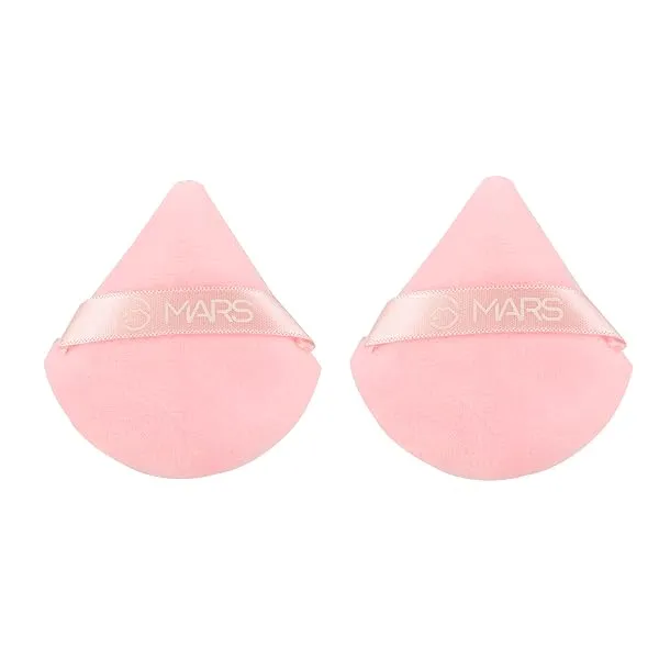 MARS Pizza Powder Puff for Face Makeup | Dual Side Application | For Loose & Pressed Powder Application | Easy to Clean and Handle | Triangle Powder Puff with strap (Pack of 2) — Linkbiz SmartDeal's