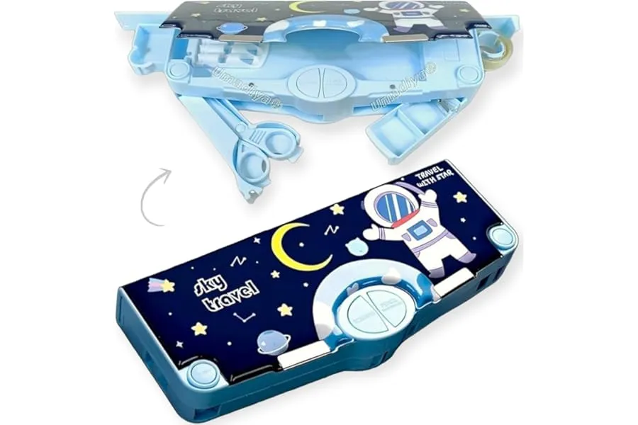 Umadiya Plastic Branded Multi-Functional Pencil Box For Kids, Space Pencil Box For Boys & Girls — Linkbiz SmartDeal's