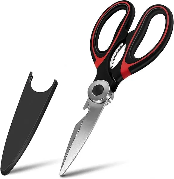 Carrot - Kitchen Scissor for General Use, Heavy Duty Kitchen Raptor Meat Shears, Cooking Scissors, Stainless Steel Multi-Function Scissors for Food, Chicken, Poultry, Fish, Pizza, — Linkbiz SmartDeal's