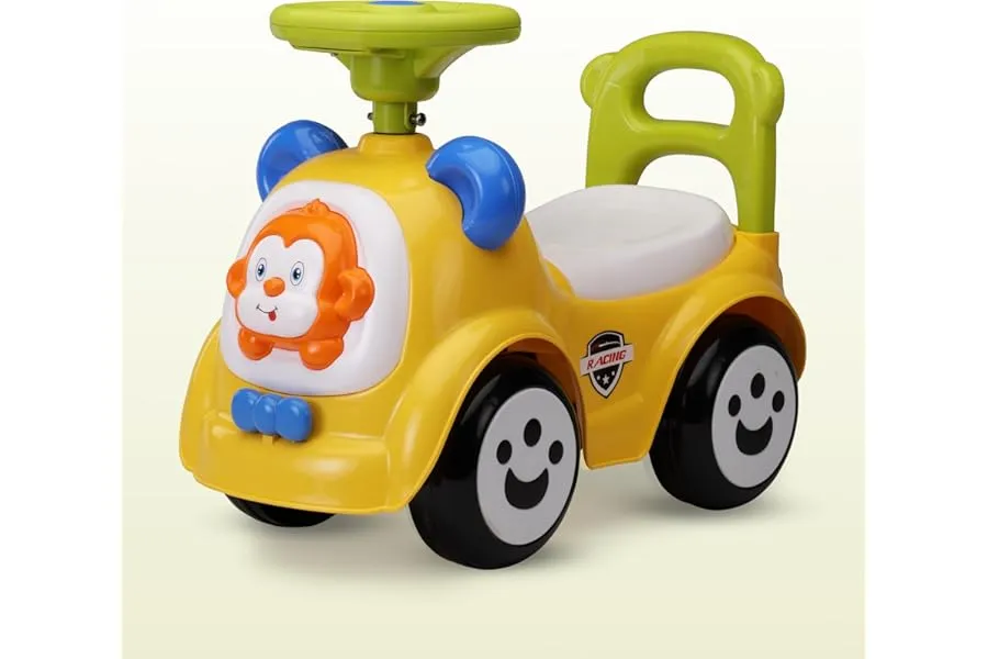 LuvLap Sunny Ride on & Car for Kids with Music & Horn Steering, Push Car for Baby with Backrest — Linkbiz SmartDeal's