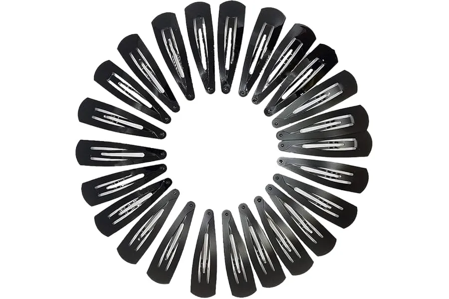 TEMPERIA Tic Tac Hair Clips for Girls (Pack of 24pcs) (5cm) (Matte Black) - Tik Tak Pins for Wo — Linkbiz SmartDeal's