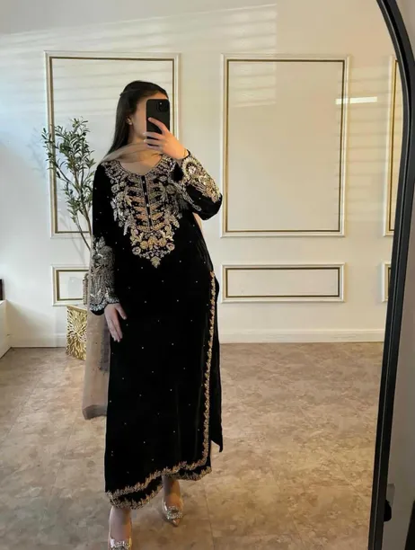 Piludi House Women Georgette Kurti Palazzo Dupatta Set — Linkbiz SmartDeal's