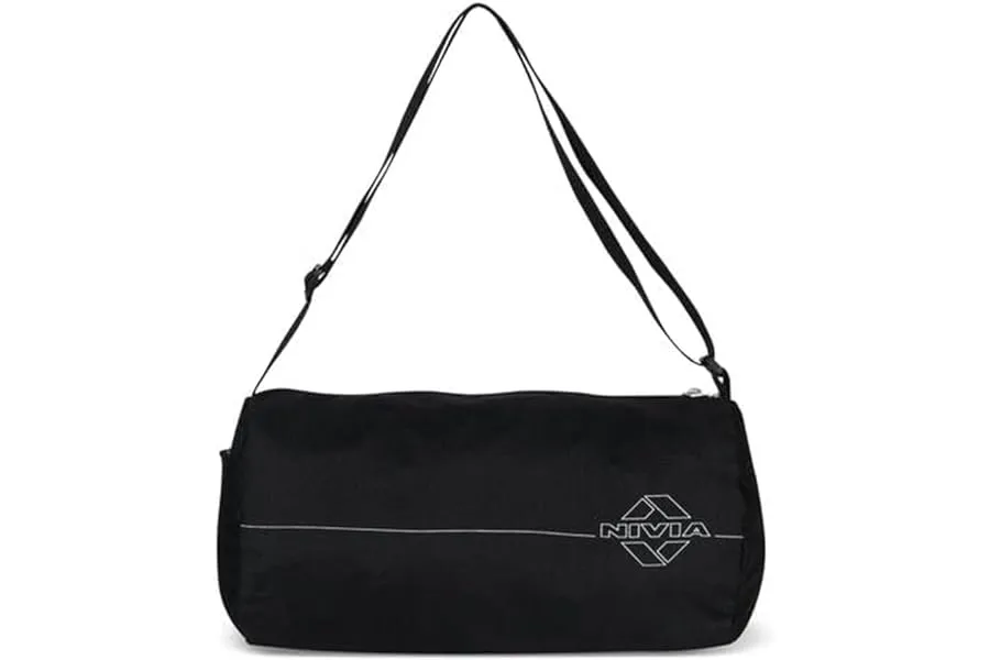 Nivia Basic Polyester Duffle Bag for Men & Women, Side Mesh Pocket, Workout & Training Bag, Sui — Linkbiz SmartDeal's