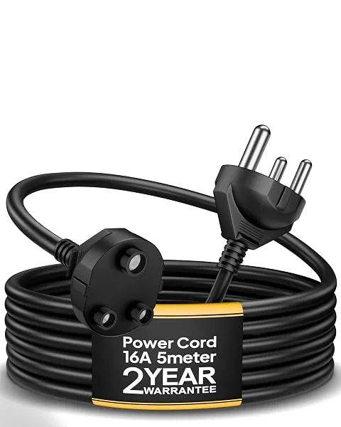 FEDUS 16Amp 3000W Heavy Duty Male to Female 3 Pin 16AMPS Power Extension Cord Wire 16A 16AWG 5 Meter Long Indoor Outdoor Power Extension Electrical Extender Cable for appliances El — Linkbiz SmartDeal's