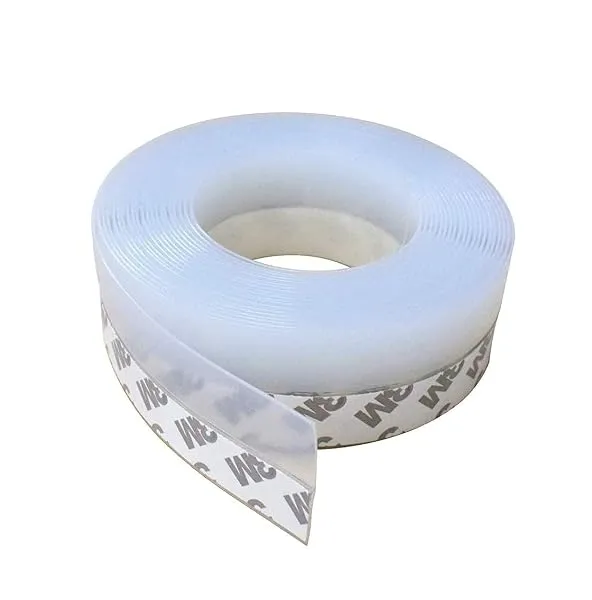 hyndrix Door Sealing Strip for Home, Self-Adhesive Window Silicone Seal Strips Weather Stripping Door Tape for Seal, Door Gap Sealer - 1 Pc (Transparent) (3 Meter, 45mm) — Linkbiz SmartDeal's