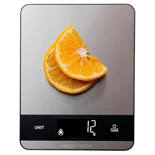HealthSense Weight Machine for Kitchen, Kitchen Food Weighing Scale for Health, Fitness, Home Baking & Cooking with SS Platform, Touch Button, Tare Function & 1 Year Warranty – Che — Linkbiz SmartDeal's