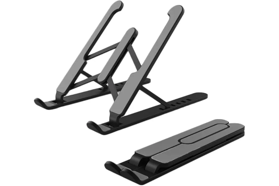Zebronics-NS1000 Laptop Stand Featuring Foldable Design, Anti-Slip Silicone Rubber Pads, Suppor — Linkbiz SmartDeal's