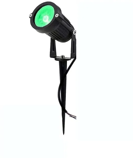 Gesto 5 Watt Outdoor Spike Focus 'IP65 ' Water Resistant and Adjustable 180° Black Aluminium Body Outdoor LED Garden Lights with Spike Stand (Green) - Pack of 1 — Linkbiz SmartDeal's