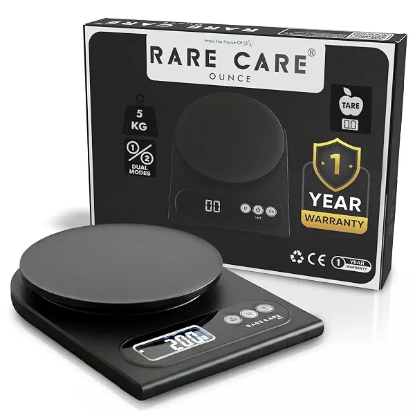 RARECARE Kitchen Weight Machine For Home | Electronic Weighing Machine for Food | Tare Function 1 Year Warranty | Dual Weight Setting | Weighing Scale For Kitchen | Model - Ounce, — Linkbiz SmartDeal's