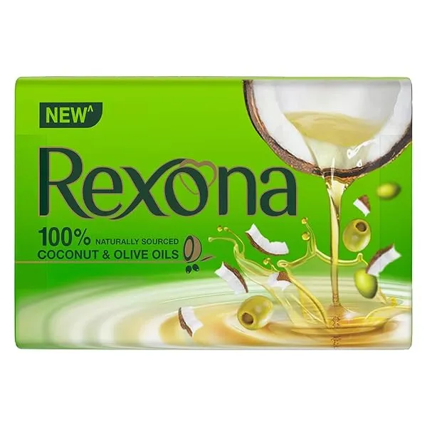 Rexona Coconut and Olive Oil Soap For Silky Smooth Skin(4 * 100g),Pack of 4 — Linkbiz SmartDeal's