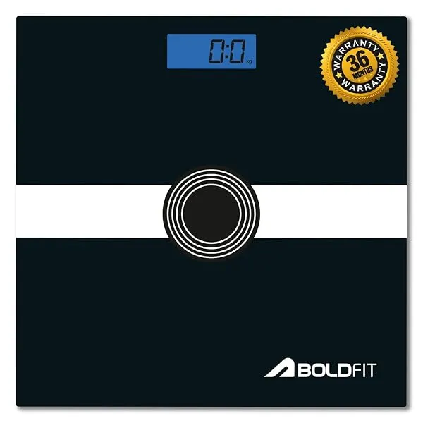 Boldfit Weight Machine for Home Digital Weighing Machine for Human Body with LCD Display Max Weight Capacity 180Kgs (Batteries Not Included) – Bathroom Scale for Home — Linkbiz SmartDeal's