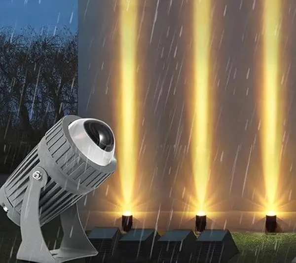 AHUJA INTERNATIONAL Garden Spike Grey Body Light Outdoor Corded Electric Waterproof Wall Lamp Long Distance Straight Beam Spot Light (Warm White) Garden Light (10 Watt Lens) — Linkbiz SmartDeal's