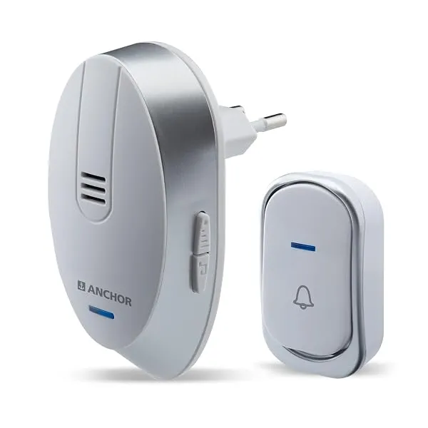 Anchor by Panasonic Wireless Doorbell | 45 Melodies Calling Bell for Home, Office with 120 Meter Operating Range | Door Bell for home (22730) — Linkbiz SmartDeal's