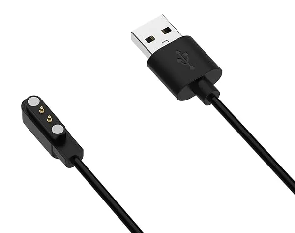 INEFABLE Universal Watch Charger - Compatible with Boat Xtend, Boat Storm & Noise Colorfit Pro 2 - Two Pin Watches - Cable Only - Black - Pack of 1 — Linkbiz SmartDeal's