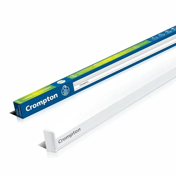 Crompton Laser Ray Smile 20W LED Batten, 4 Feet | 6500K, Pack of 1 | 4 feet slim profile; shockproof; zero mercury; BIS approved; CRI above 80; 6500K cool day light — Linkbiz SmartDeal's