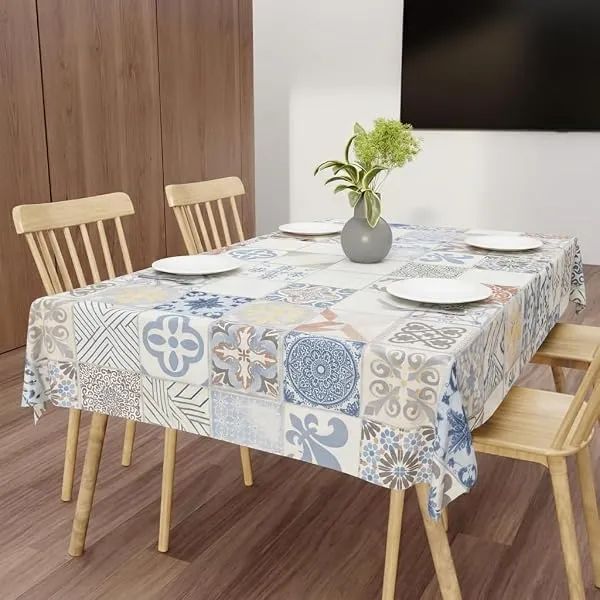 Wings Star Dining Table Cover for 6 Seater, 60 x 90 inch Size, Waterproof and Dustproof Table Sheet,Dining Table 6 Seater Waterproof Cover (Dining Table Cloth (60x90 Inch) — Linkbiz SmartDeal's
